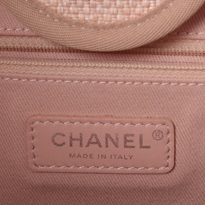 Chanel Canvas Large Deauville Tote Pink 7 of 9