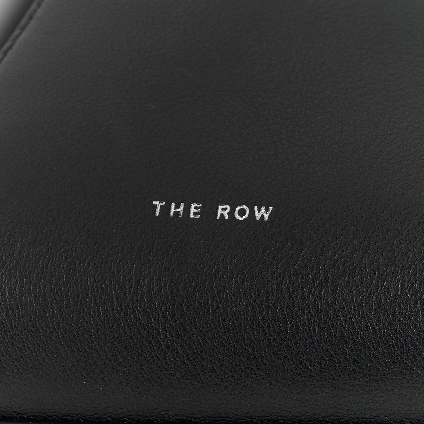 Polished Saddle Calfskin E/W Top Handle Bag Black