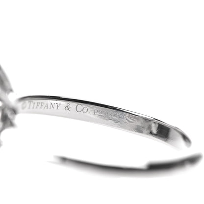 Tiffany Platinum Diamond Flower Ring 50 5.5 5 of 6