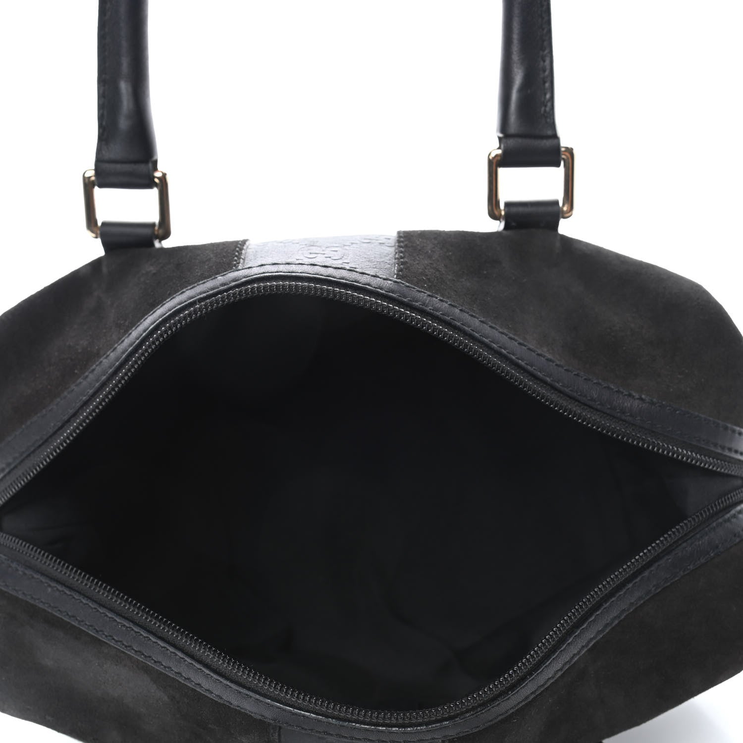 Gucci Suede Guccissima Small Boston Black 4 of 4