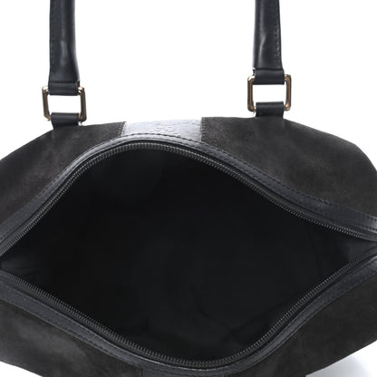 Gucci Suede Guccissima Small Boston Black 4 of 4
