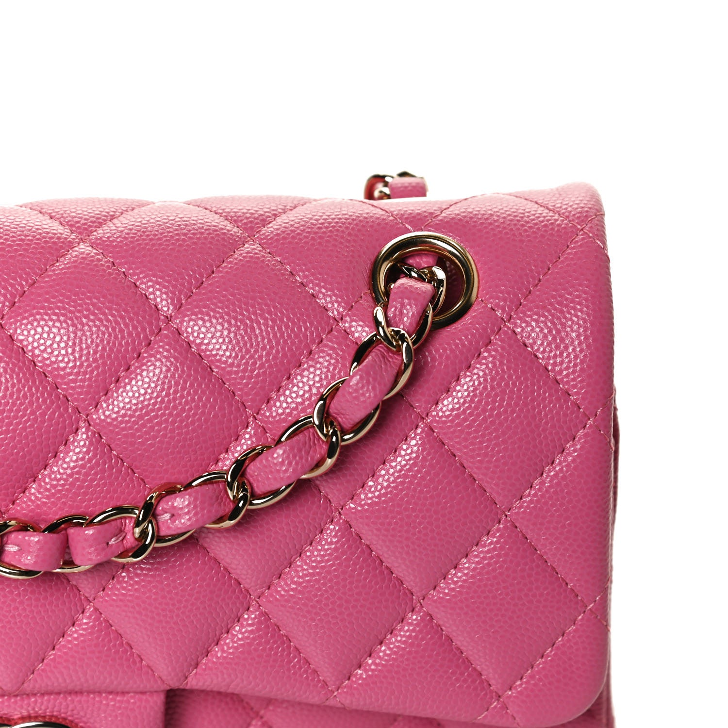 Chanel Caviar Quilted Small Double Flap Pink 11 of 12