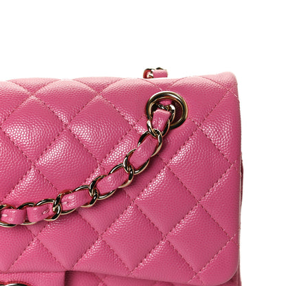 Chanel Caviar Quilted Small Double Flap Pink 11 of 12