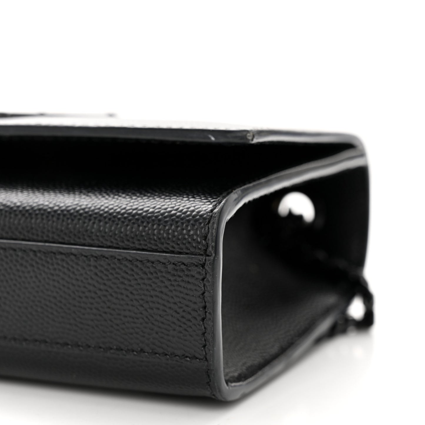 Grain De Poudre Small Monogram Monochrome Kate Satchel Black