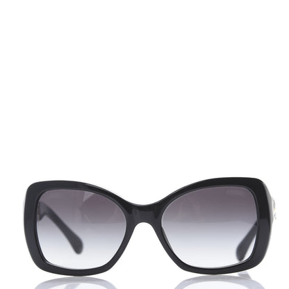 Chanel Acetate Metal Chain Square Sunglasses 5305 Black 2 of 8