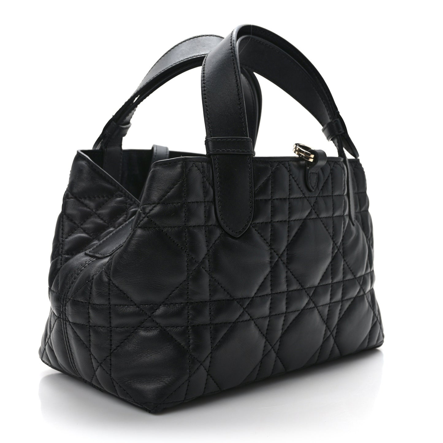 Calfskin Macrocannage Small Toujours Black