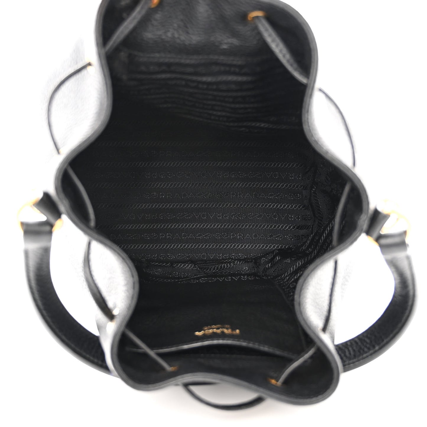 Vitello Daino Bucket Bag Black