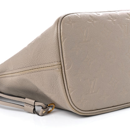 Louis Vuitton Empreinte Monogram Giant Neverfull MM Tourterelle 9 of 10