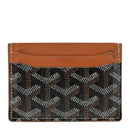 Goyard Goyardine Saint Sulpice Card Holder Black Gold 1 of 14