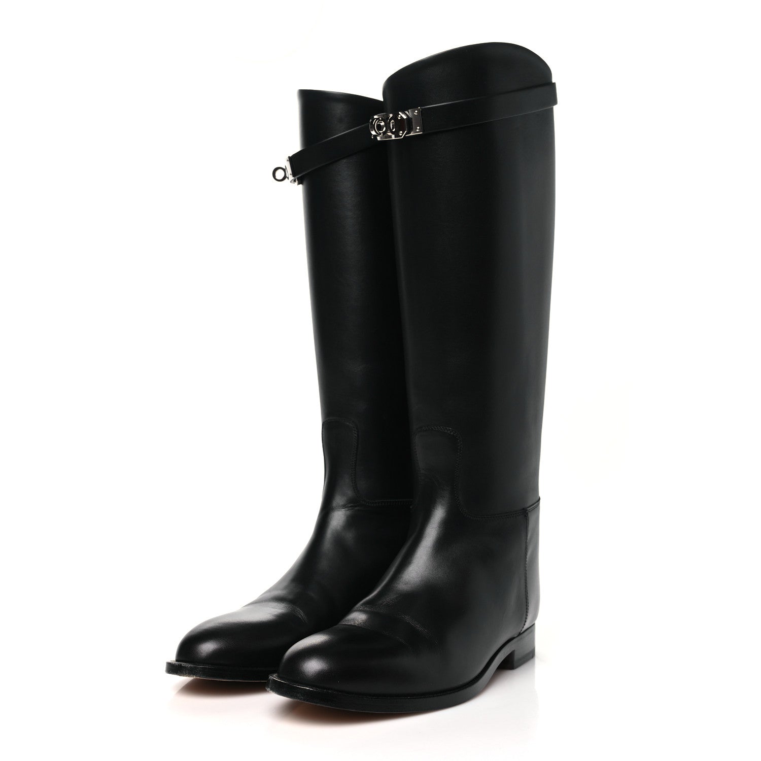 Hermes Box Kelly Jumping Boots 38 Black 5 of 12