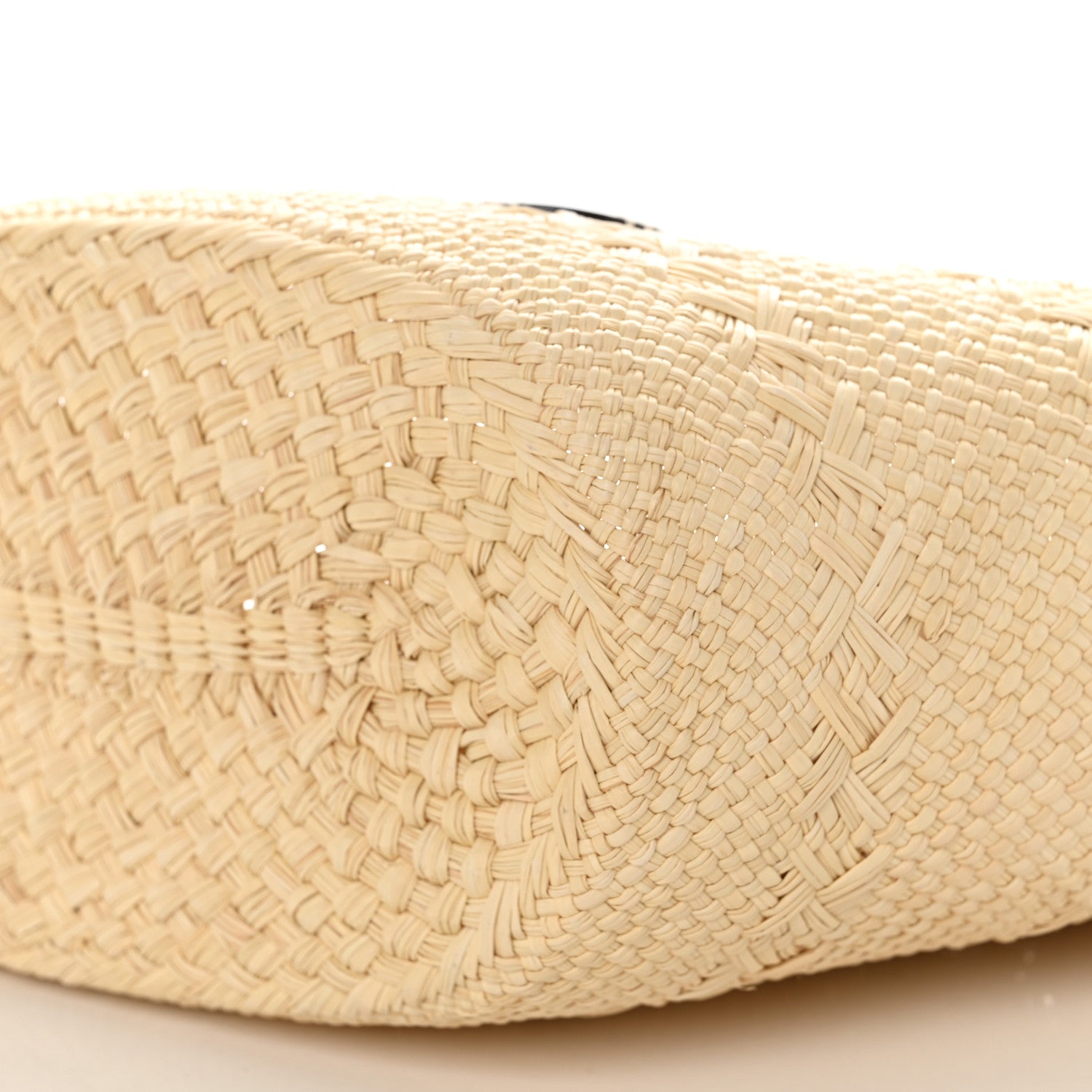 Loewe Iraca Palm Calfskin Medium Anagram Basket Bag Natural Tan 10 of 10