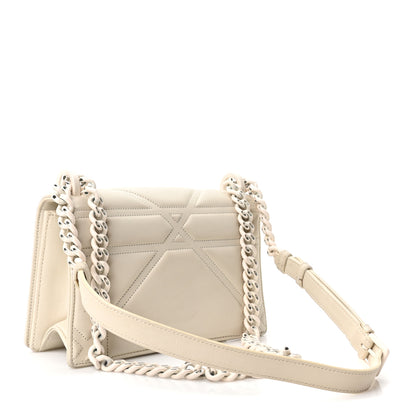Christian Dior Ultra Matte Calfskin Small Diorama Flap Bag White 3 of 10