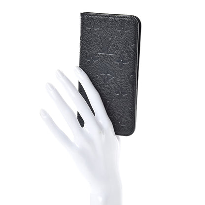 Louis Vuitton Empreinte iPhone X/XS Folio Case Black 2 of 6