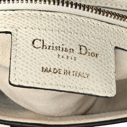 Christian Dior Grained Calfskin Saddle Bag White 7 of 10