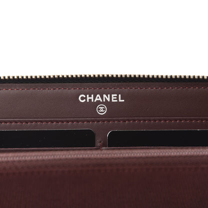 Chanel Caviar Quilted Large Gusset Zip Around Wallet Black 11 of 13