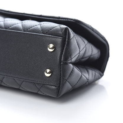 Chanel Caviar Quilted Mini Coco Handle Flap Black 26 of 28