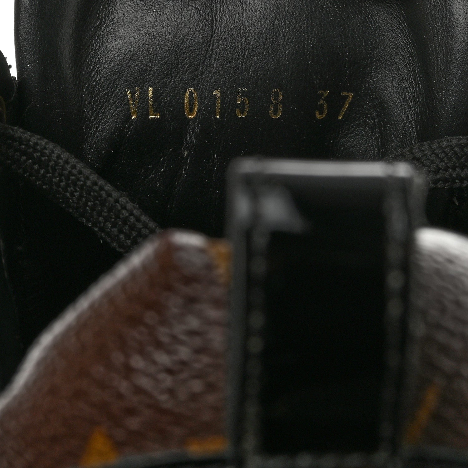 Louis Vuitton Suede Monogram Run Away Sneakers 37 Black 6 of 8