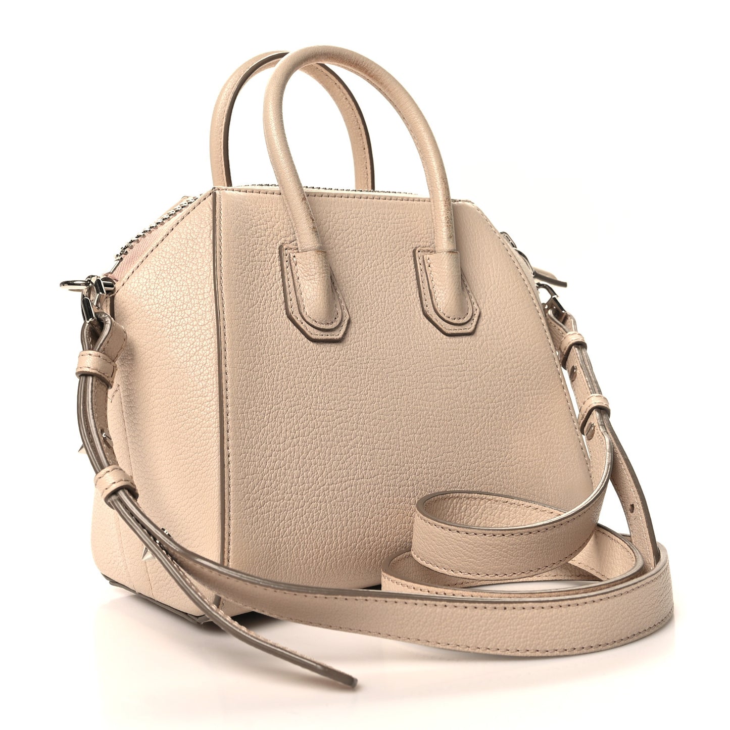 Sugar Goatskin Mini Antigona Nude Pink