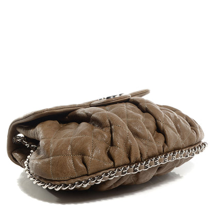 Chanel Washed Lambskin Chain Around Medium Messenger Brown 5 of 8