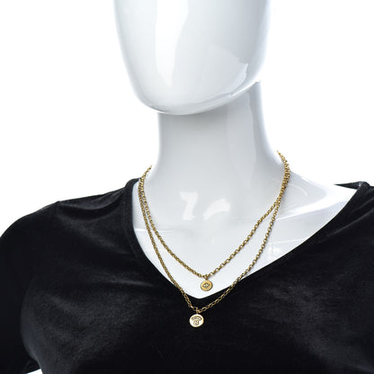 Christian Dior Metal Bee J'Adior Layered Necklace Aged Gold 2 of 6