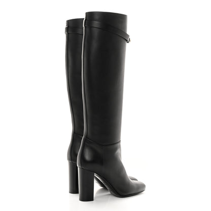 Hermes Heritage Calfskin Story Boots 38.5 Black 4 of 9