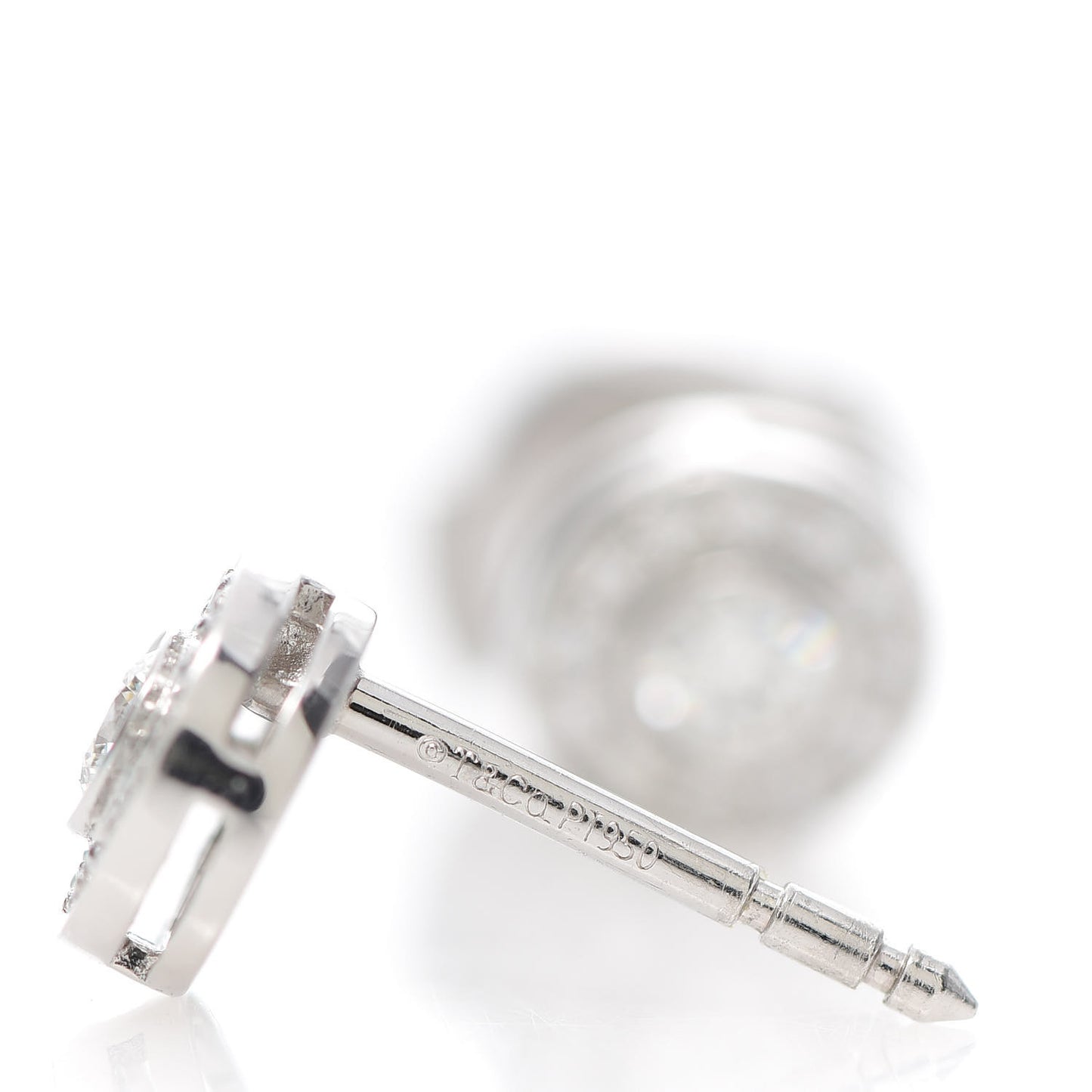 Platinum Diamond Mini Circlet Earrings