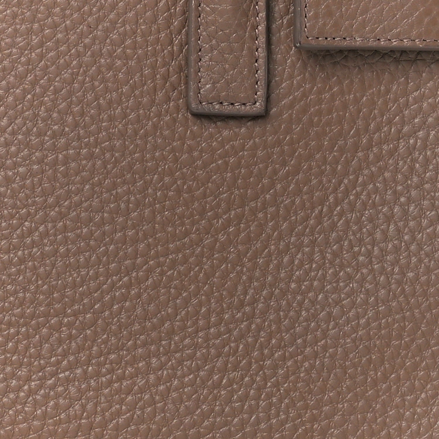 Saint Laurent Grained Calfskin Nano Sac De Jour Poudre Taupe 9 of 16