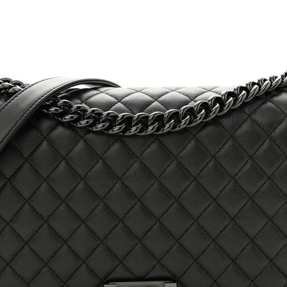Chanel Caviar Quilted New Medium Boy Flap So Black 8 of 10