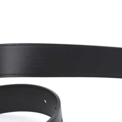 Louis Vuitton Calfskin 35mm Pont Neuf Belt 75 30 Black 5 of 6