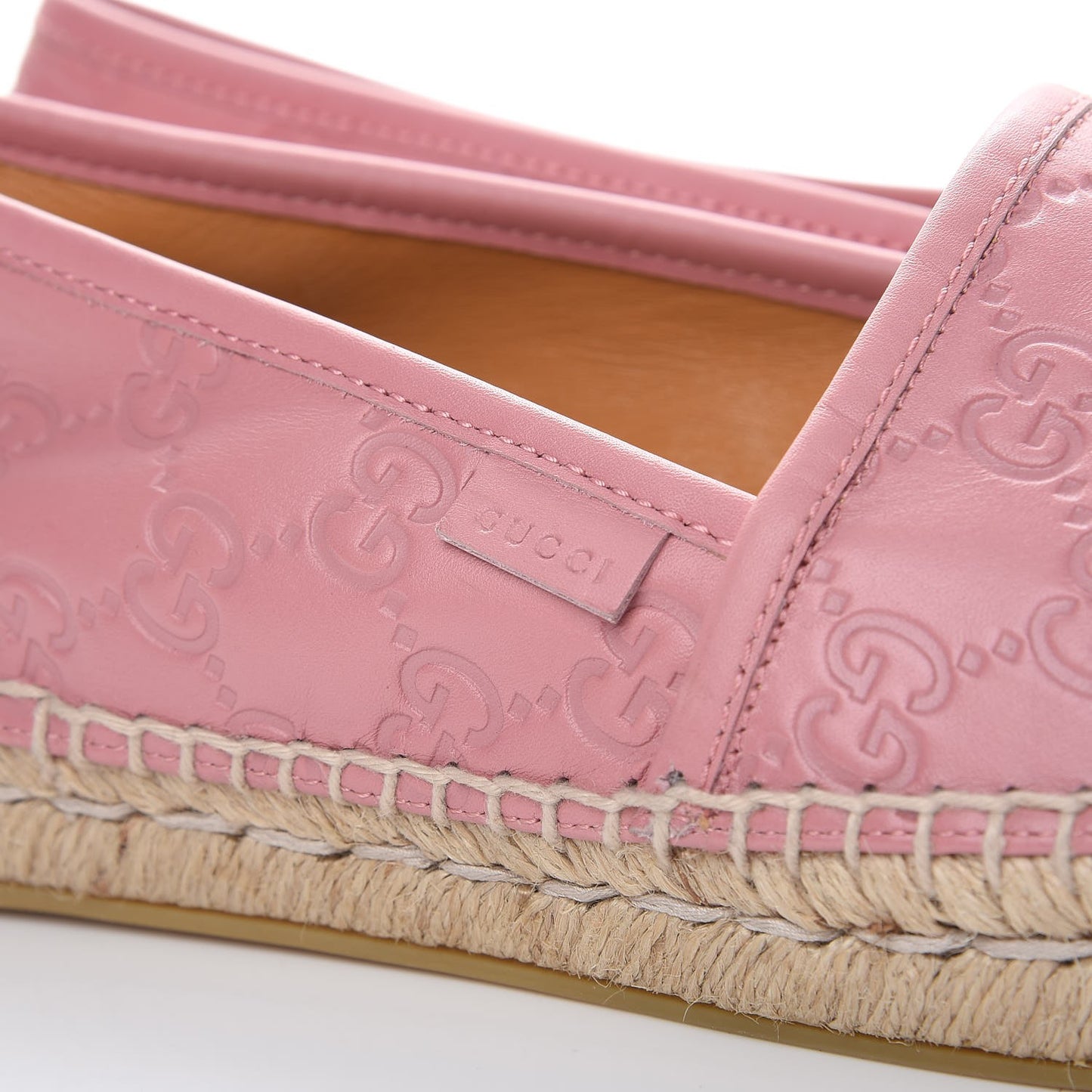 Guccissima Signature Espadrilles 41 Rose Baby Candy