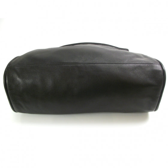 Lambskin Large Ultimate Soft Tote Black