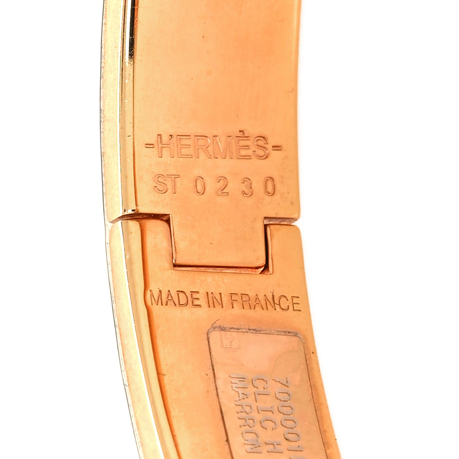 Hermes Enamel Narrow Clic Clac H Bracelet PM Marron Glace 5 of 5
