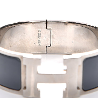 Hermes Enamel Wide Clic Clac H Bracelet PM Slate 5 of 5