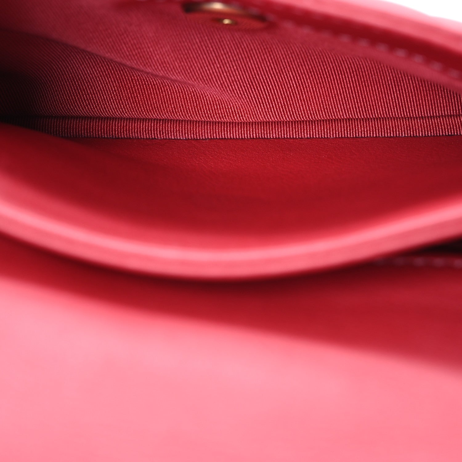 Chanel Metallic Calfskin Quilted Top Handle Flap Dark Pink 5 of 13