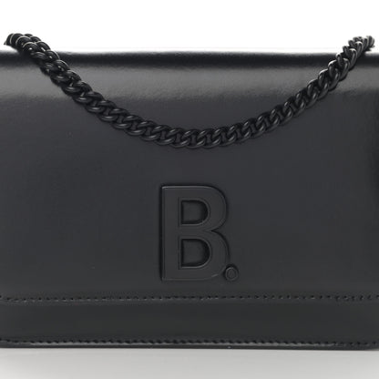 Balenciaga Smooth Calfskin B Wallet on Chain Black 8 of 14