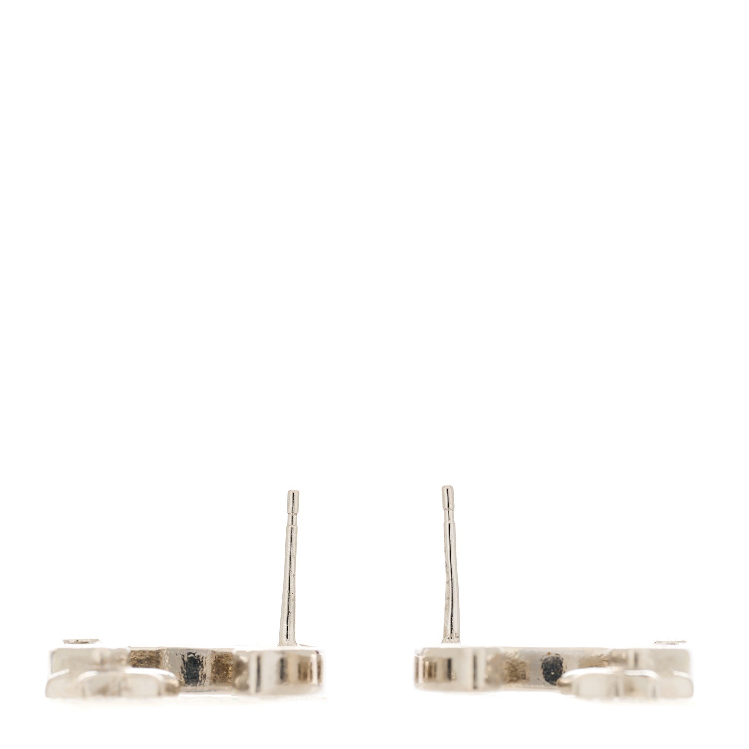 Chanel Crystal CC Starfall Earrings Silver 3 of 5