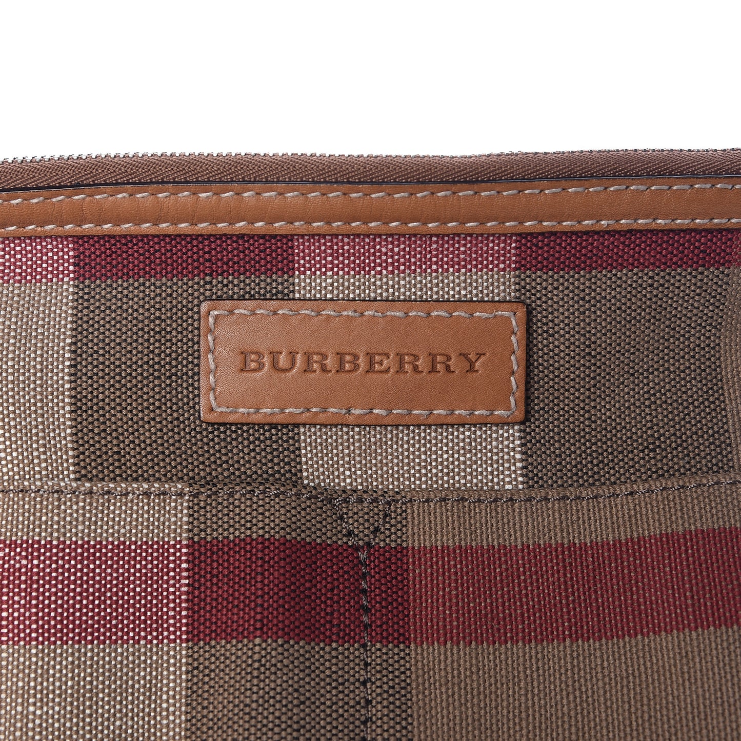 Canvas Mega Check Medium Ashby Hobo Saddle Brown