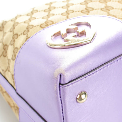 Gucci Monogram Medium Lovely Heart Hobo Lavender 8 of 10