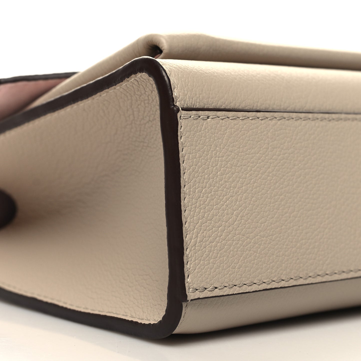 Soft Calfskin Mylockme Chain Bag BB Greige