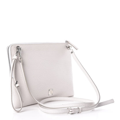 MCM Calfskin Studded Medium Crossbody White 3 of 13