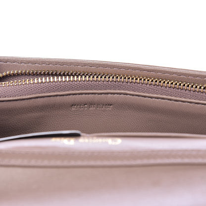 Christian Dior Lambskin Cannage Lady Dior Chain Wallet Dark Beige 7 of 11