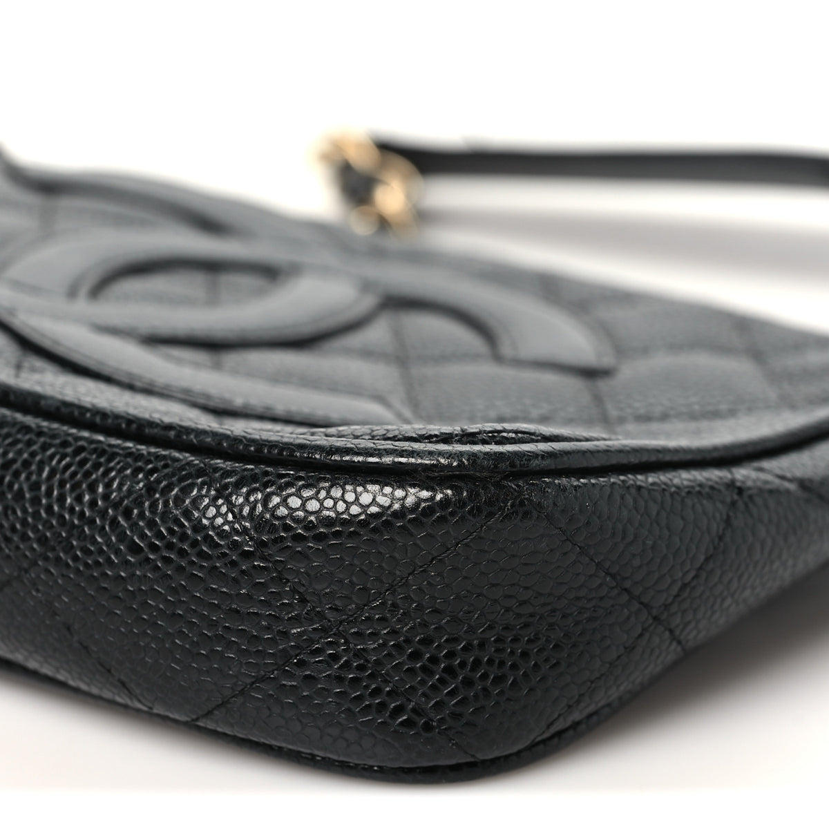 Caviar Quilted Timeless CC Shoulder Bag Black