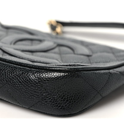 Chanel Caviar Quilted Timeless CC Shoulder Bag Black 10 of 13