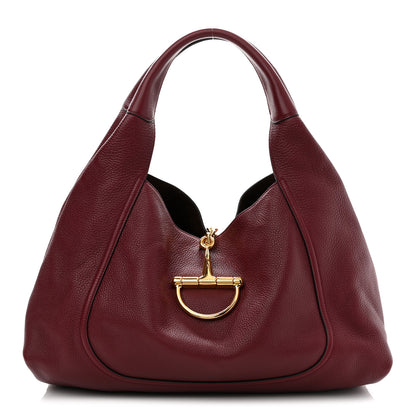 Gucci Grained Calfskin Softbit Maxi Shoulder Bag Rosso Ancora Red 1 of 10