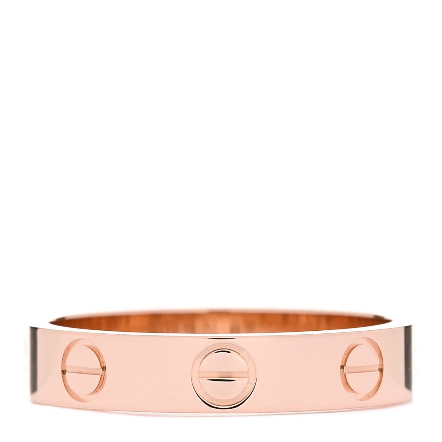 18K Pink Gold 3.5mm LOVE Wedding Band Ring 50 5.25