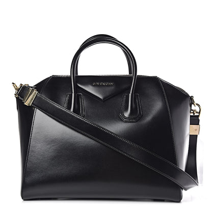 Givenchy Shiny Lord Calfskin Medium Antigona Black 1 of 11