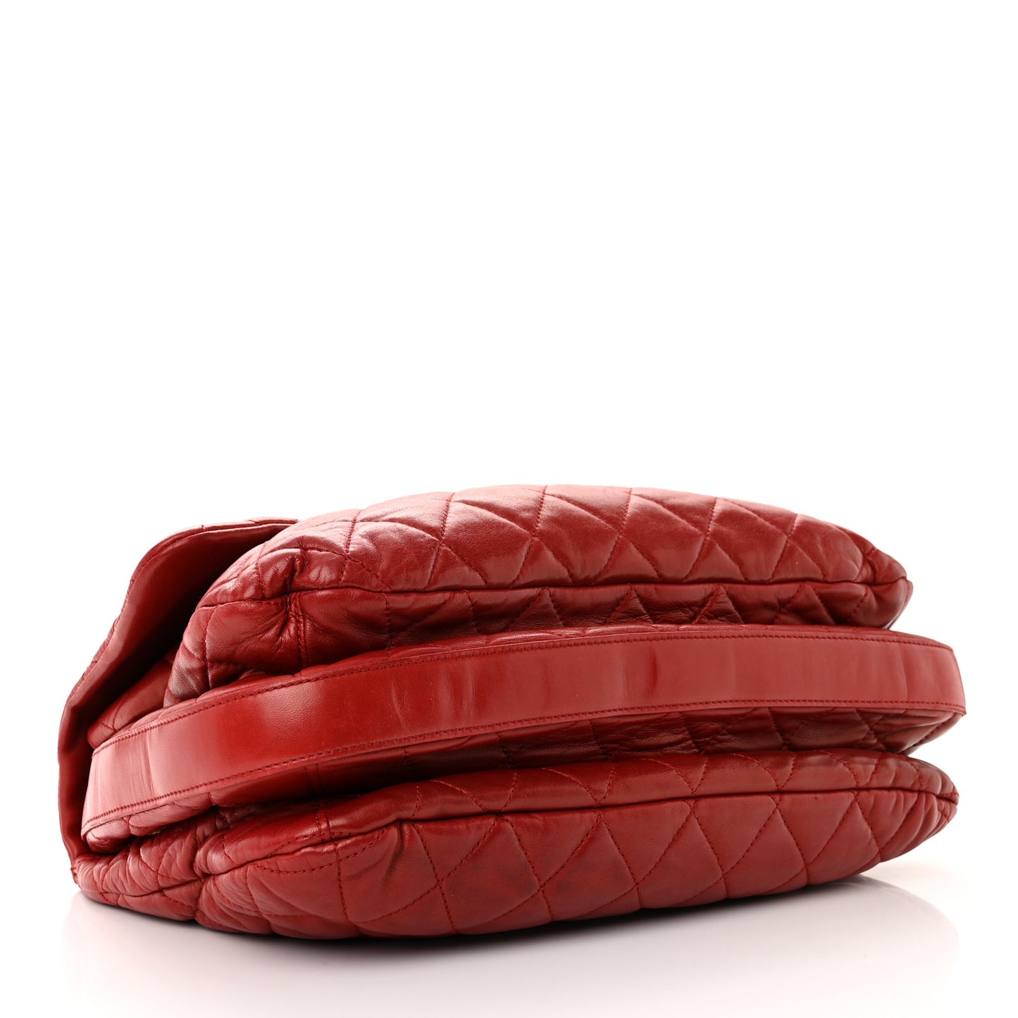 Lambskin Quilted Chanel 3 Maxi Flap Bag Red