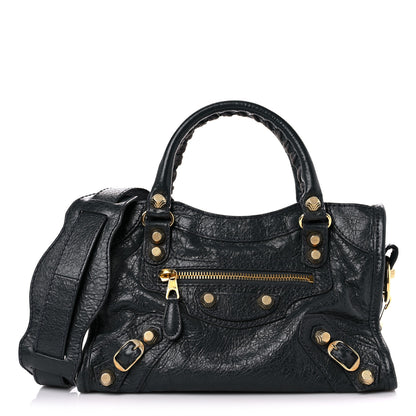 Balenciaga Agneau Giant 12 Gold Hardware Mini City Anthracite 1 of 14