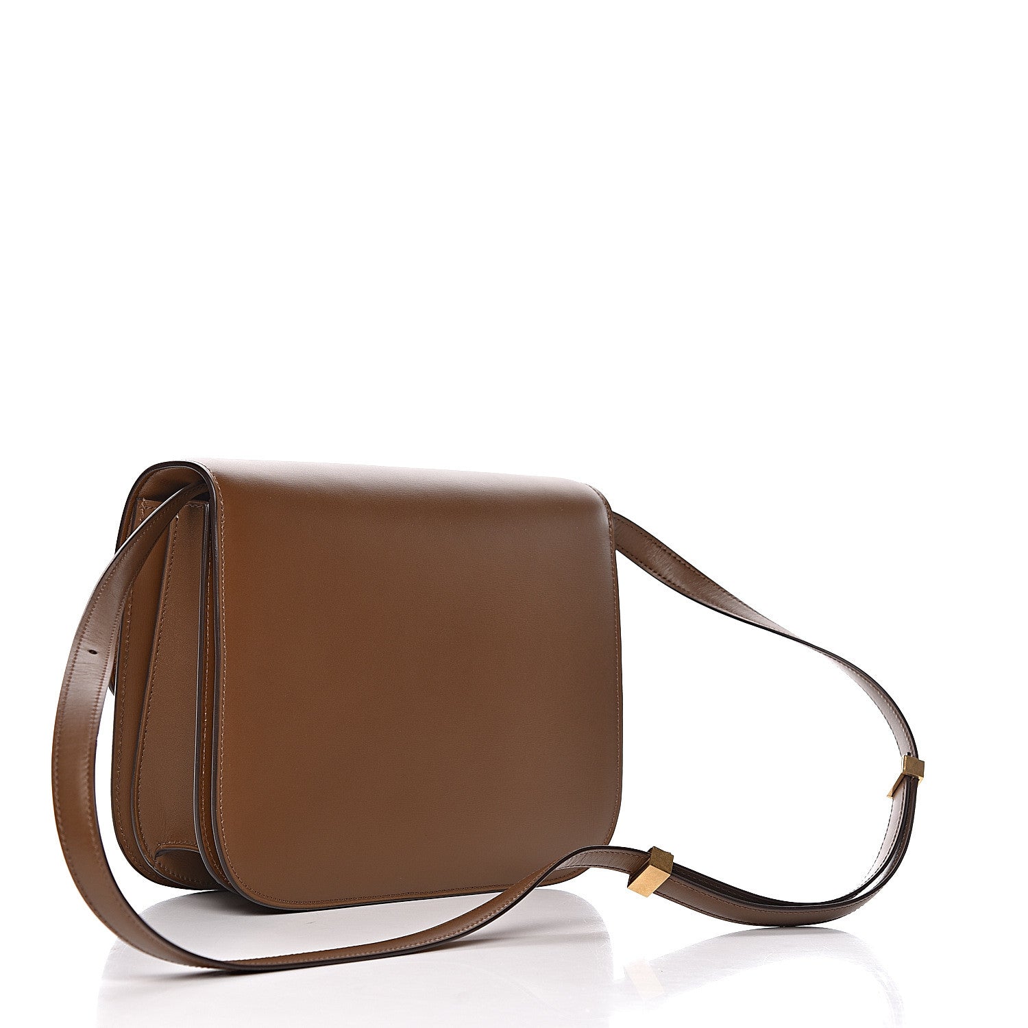 Celine Box Calfskin Medium Classic Box Flap Bag Camel 3 of 17
