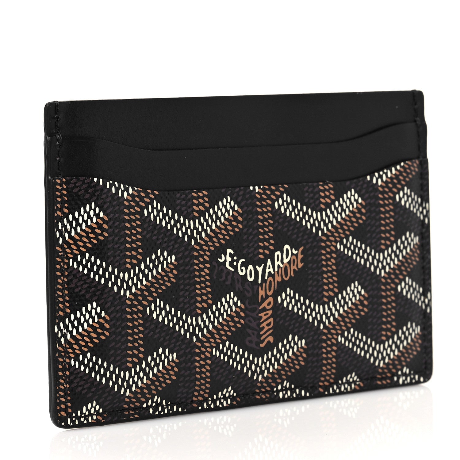 Goyard Goyardine Saint Sulpice Card Holder Black 3 of 7